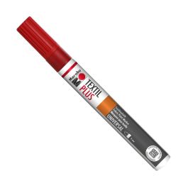 Marabu Textil Painter Plus - Fabric Paint Marker - 3 MM - Cherry Red (031)