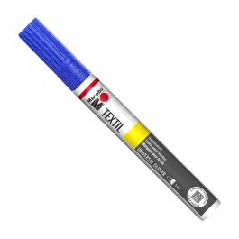 Marabu Textil Painter Glitter - Fabric Paint Marker - 3 MM - Blue (555)