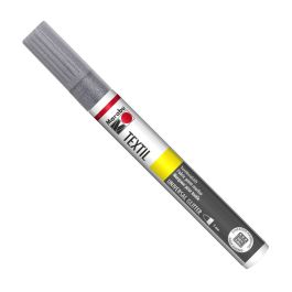 Marabu Textil Painter Glitter - Fabric Paint Marker - 3 MM - Silver (582)