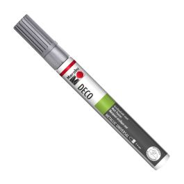 Marabu Deco Painter - Brush Tip - Acrylic Marker - 3 - 4 MM - Silver (082)