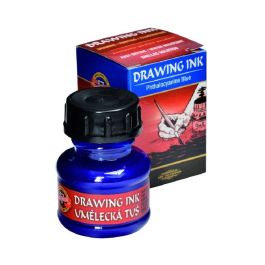 Koh-I-Noor Hardtmuth Artist's Drawing Ink - 20 GM Bottle - Phthalocyanine Blue (2400)