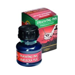 Koh-I-Noor Hardtmuth Artist's Drawing Ink - 20 GM Bottle - Phthalocyanine Green (2500)