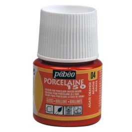 Pebeo Porcelaine 150 Paint - 45 ml bottle - Agate Orange (04)