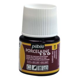 Pebeo Porcelaine 150 Paint - 45 ml bottle - Garnet Red (11)