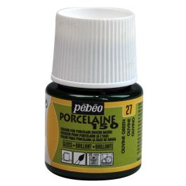 Pebeo Porcelaine 150 Paint - 45 ml bottle - Olivine Green (27)