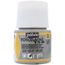 Pebeo Porcelaine 150 Paint - 45 ml bottle - Grey (55)