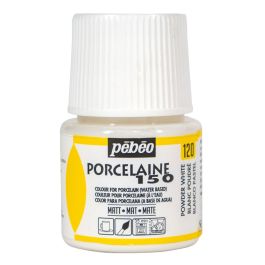 Pebeo Porcelaine 150 Paint - 45 ml bottle - Powder White (120)