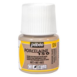 Pebeo Porcelaine 150 Paint - 45 ml bottle - Powder Taupe (124)