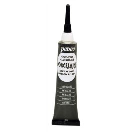 Pebeo Porcelaine 150 Outliner - 20 ml tube - Anthracite Black (06)