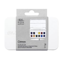 Winsor & Newton Cotman Water Colour Brush Pen Set – 12 Half Pans