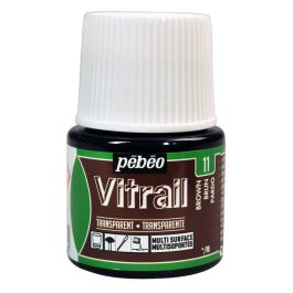 Pebeo Vitrail Paint - 45 ML Bottle - Brown (011)