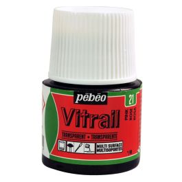 Pebeo Vitrail Paint - 45 ML Bottle - Pink (021)