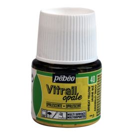 Pebeo Vitrail Opale Paint - 45 ML Bottle - Wheat Yellow (040)