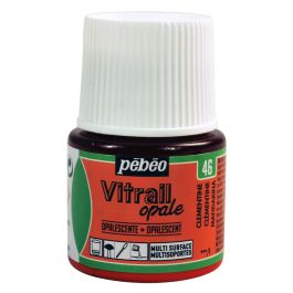 Pebeo Vitrail Opale Paint - 45 ML Bottle - Clementine (046)