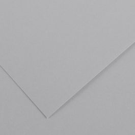 Canson Colorline Coloured Paper 50 cm x 65 cm or 19.68'' x 25.59'' Light Grey - Textured + Smooth 300 GSM - Pack of 10 Sheets