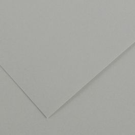 Canson Colorline Coloured Paper 50 cm x 65 cm or 19.68'' x 25.59'' Pebble Grey - Textured + Smooth 300 GSM - Pack of 10 Sheets