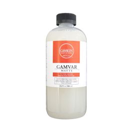 Gamblin GAMVAR Matte Picture Varnish - Bottle of 16.9 fl oz / 500 ML