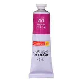 Camel Artists' Oil Colour - Magenta (251) - Tube of 40 ML