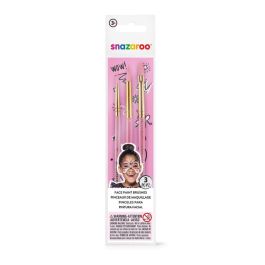 Snazaroo Pink Starter Brushes for Face Paints - Set of 3