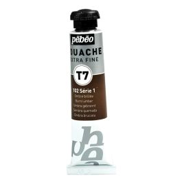 Pebeo Gouache Extra Fine T7 Paint - Burnt Umber (102) - 20 ML Tube