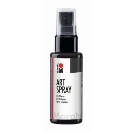 Marabu Art Spray - Acrylic Paint - 50 ML Spray Bottle - Black (073)