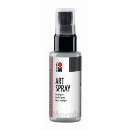 Marabu Art Spray - Acrylic Paint - 50 ML Spray Bottle - Silver (082)