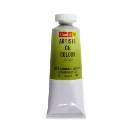 Camel Artists' Oil Colour - Chrome Green Light Hue (078) - Tube of 120 ML