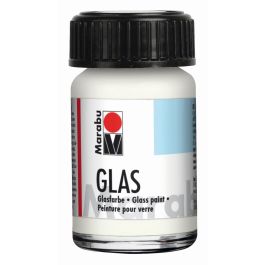 Marabu Glas - Water-based Glass Paint - Bottle of 15 ML - White (070)