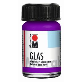 Marabu Glas - Water-based Glass Paint - Bottle of 15 ML - Amethyst (081)