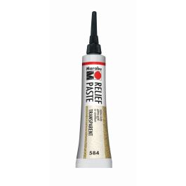 Marabu Relief Paste - Outliner for Glass & Porcelain - 20 ML Tube - Gliter Gold (584)