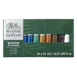 Winsor & Newton Winton Oil Colour Basic Set - 10 Tubes of 21 ML