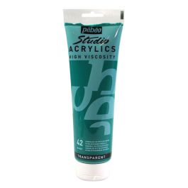 Pebeo High Viscosity Studio Acrylics - Phthalocyanine Green (42) - Tube of 250 ML