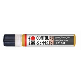 Marabu Contours & Effects - Water-Based Resist / Outliner - 25 ML Liner - Metallic Gold (784)