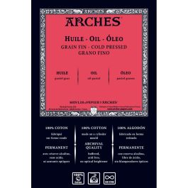 Arches Oil - Huile - 130 cm x 915 cm White Fine Grain 300 GSM 100% Cotton Paper Roll