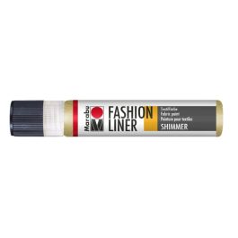 Marabu Fashion Liner - Fabric Paint - 25 ML - Shimmer Gold (583)