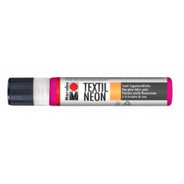 Marabu Textile Neon Liner - Fabric Paint - 25 ML - Pink (334)