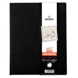 Canson Universal Art Book - Fine Grain 96 GSM - 27.9 x 35.6 cm or 11 x 14'' - Hardcover 112 Sheets