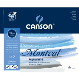 Canson Montval 300 GSM 37 x 46 cm Album of 12 Fine Grain Sheets