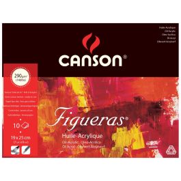 Canson Figueras Oil Paper - Canvas Grain 290 GSM - Sheets / Pad /  4 Side Glued Pad (Blocks)