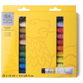 Winsor & Newton Galeria Acrylic Colour - Access Set of 20 Tubes x 12 ML