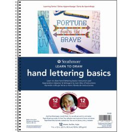 Strathmore Learning Series Learn to Draw - Hand Lettering 270 GSM - Spiral Art Book