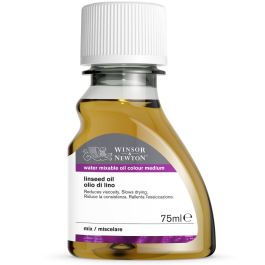 Winsor & Newton Water Mixable Oil Colour Medium - Linseed Oil - Bottle of 75 ML