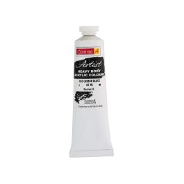 Camel Heavy Body Acrylic Paint - Carbon Black (066) - Tube of 40 ML