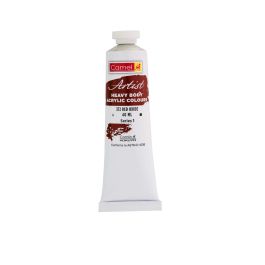 Camel Heavy Body Acrylic Paint - Red Oxide (372) - Tube of 40 ML