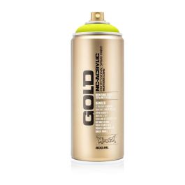 Montana Gold Acrylic Professional Spray Paint - 400 ML Can - Flash Yellow (F 1000)