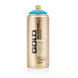 Montana Gold Acrylic Professional Spray Paint - 400 ML Can - 100% Cyan (P 2000)