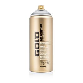 Montana Gold Acrylic Professional Spray Paint - 400 ML Can - Silver Matt (M 1100)