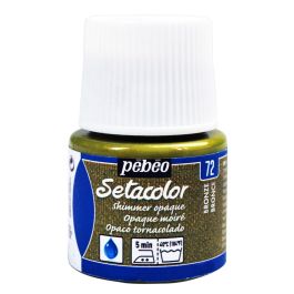 Pebeo Setacolor Opaque Shimmer Paint - 45 ml bottle - Bronze (72)