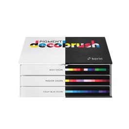 Karin Pigment DecoBrush Acrylic Marker - Designer Set - 36 Colours