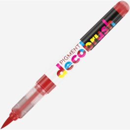 Karin Pigment DecoBrush Acrylic Marker - Brush Tip - Lipstic Red (1797U)